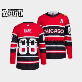 Kinder Chicago Blackhawks Eishockey Trikot Patrick Kane 88 Adidas 2022-2023 Reverse Retro Rot Authentic